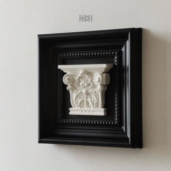 لوحه جداريه بتصميم روماني باطار اسود عريض L3597