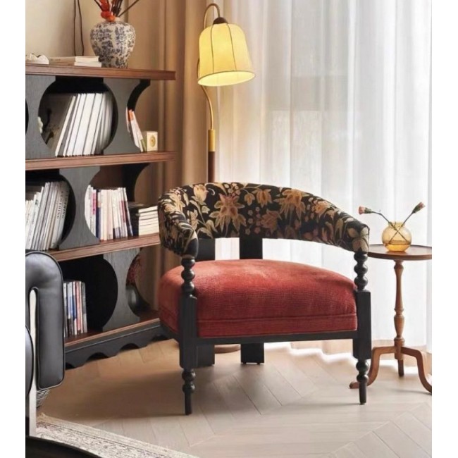 كنب مفرد بتصميم مودرن بارجل خشب طبيعي 7303