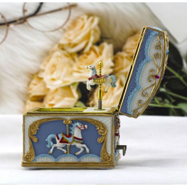 كاروسيل حصان صندوق موسيقى L6943