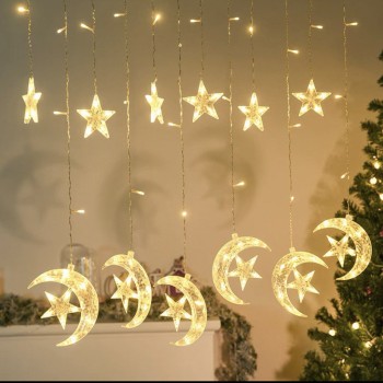 وحده اضاءه بتصميم هلال تعمل بالكهرباء مقاس 3 متر  6644