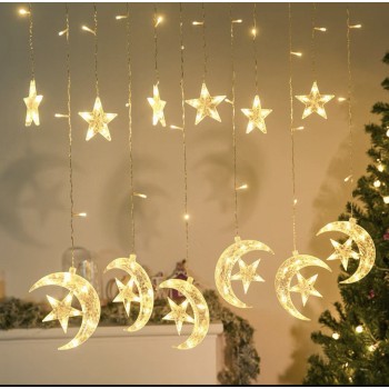 وحده اضاءه بتصميم هلال تعمل بالكهرباء مقاس 3 متر  6644