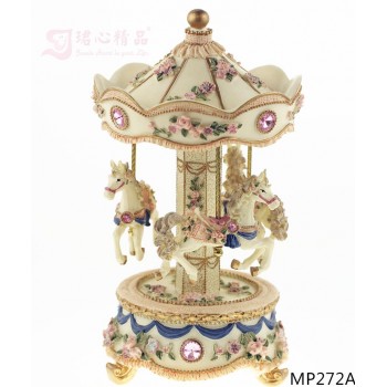 كاروسيل  سيراميك حصان موسيقى 7260