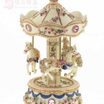 كاروسيل  سيراميك حصان موسيقى 7260