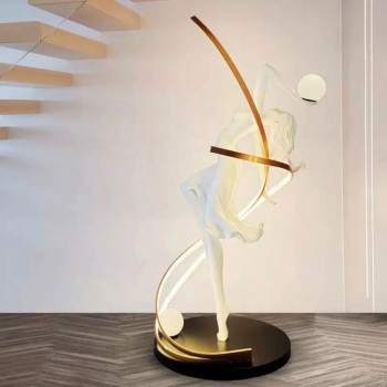 وحده اضاءه بتصميم انيق متوفر بلونين الابيض والاسود 175cm   L7357