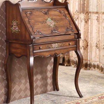 طاوله مكتب من خشب الزان لطبيعي بتصميم كلاسيك فرنسي 7314