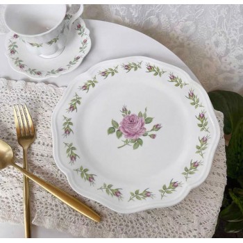 صحن سيراميك بتصميم ريفي اوربي متوفر الحجمين 7143