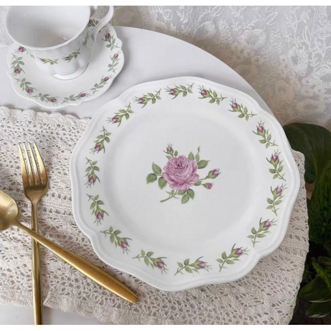 صحن سيراميك بتصميم ريفي اوربي متوفر الحجمين 7143 صحن سيراميك بتصميم ريفي اوربي متوفر الحجمين 7143