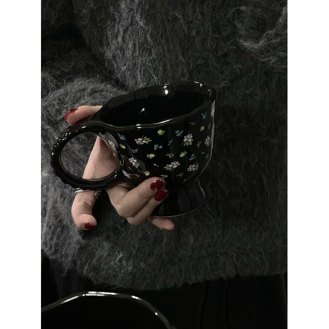 كوب سيراميك زخارف الورد7242