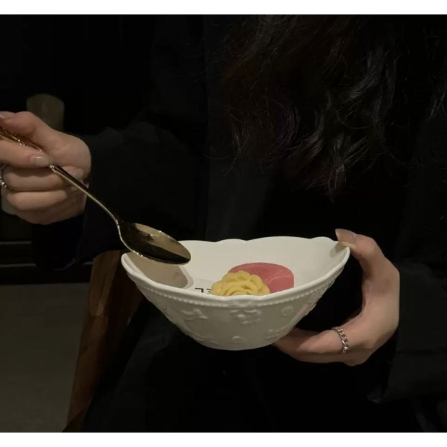 صحن عميق سيراميك بتصميم اوربي متوفر بحجمين 7237