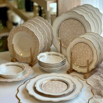 طقم سفره ملكي ستة اشخاص 24قطعه6055 طقم سفره ملكي ستة اشخاص 24قطعه6055