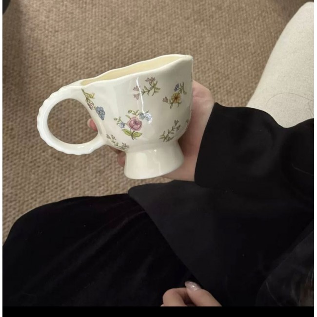 كوب سيراميك زخارف الورد 7239