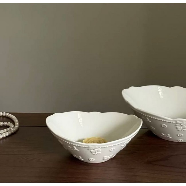 صحن عميق سيراميك بتصميم اوربي متوفر بحجمين 7237