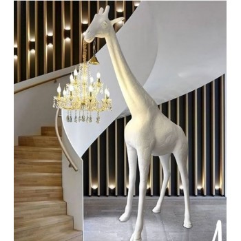 وحده اضاءه سيراميك بتصميم زرافه برتفاع 267cm 7359
