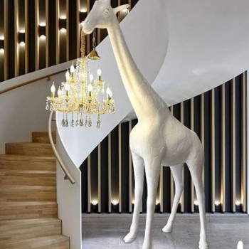 وحده اضاءه سيراميك بتصميم زرافه برتفاع 267cm 7359