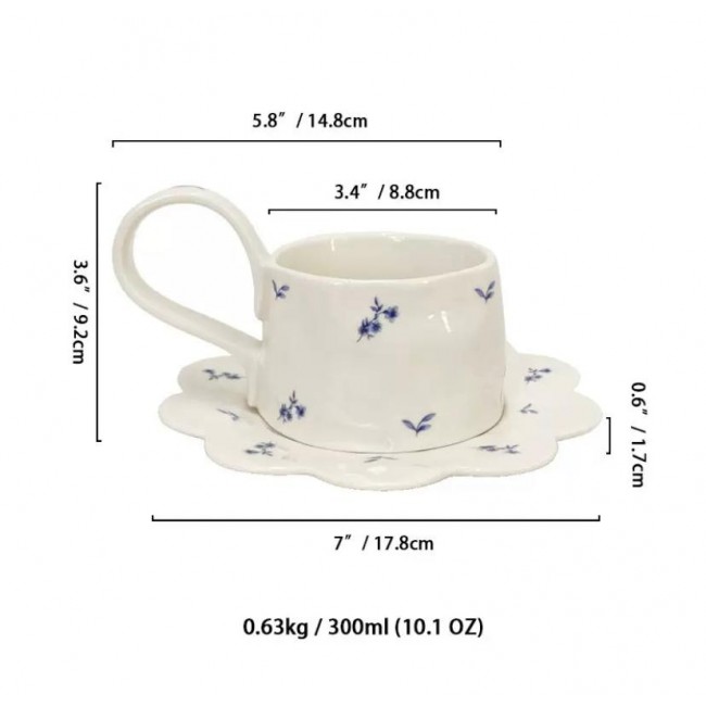 كوب سيراميك بتصميم فرنسي  7209