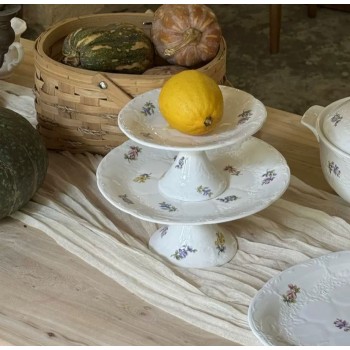 صحن تقديم سراميك بتصميم اوربي متوفر الحجمين L7232