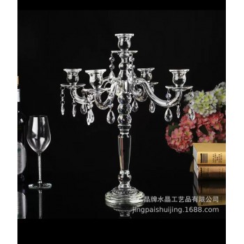 شمعدان كريستال زجاج6 اذرع فاخر 7315