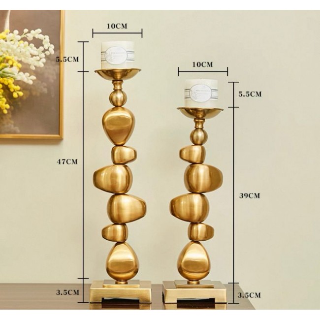 شمعدان معدن مودرن متوفر حجمين 5946 شمعدان معدن مودرن متوفر حجمين 5946