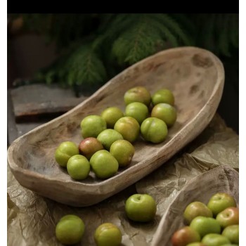 صحن تقديم خشب طبيعي متوفر الحجمين 7296