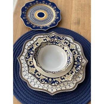 طقم صحون سفره ملكي ستة اشخاص 24 قطعه6057