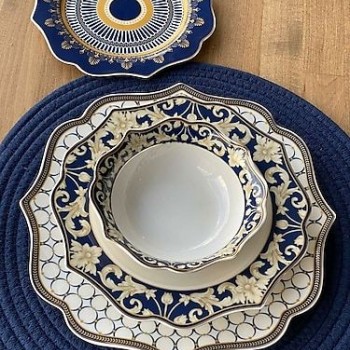 طقم صحون سفره ملكي ستة اشخاص 24 قطعه6057 طقم صحون سفره ملكي ستة اشخاص 24 قطعه6057