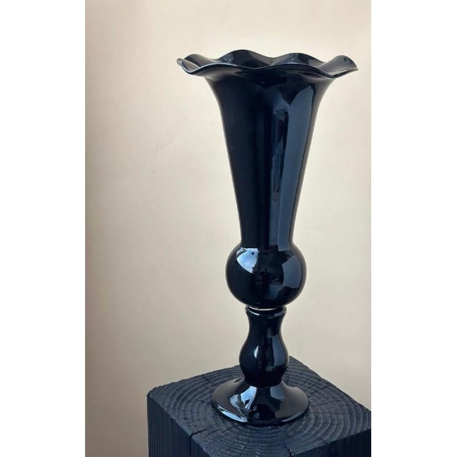 فازه مودرن زجاج اسود مودرن مثالي لديكور المنزل 6113 فازه مودرن زجاج اسود مودرن مثالي لديكور المنزل 6113