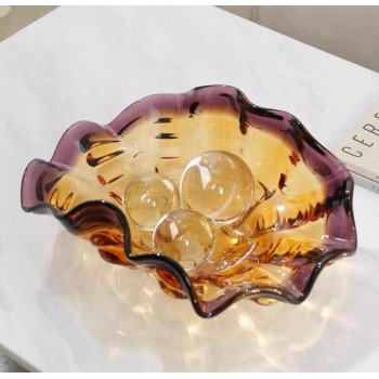 صحن تقديم مودرن زجاج شفاف فاخر 6120 صحن تقديم مودرن زجاج شفاف فاخر 6120