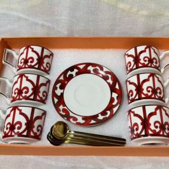 طقم كوب وصحن هرمز سيراميك 7790 طقم كوب وصحن هرمز سيراميك 7790