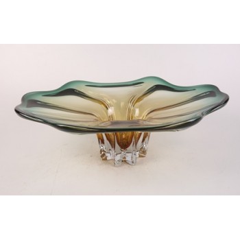 صحن تقديم مودرن زجاج شفاف ملون فاخر 6122 صحن تقديم مودرن زجاج شفاف ملون فاخر 6122