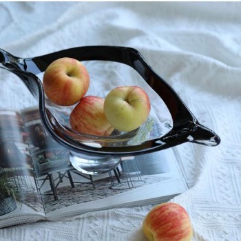 صحن تقديم مودرن زجاج شفاف انيق 6121 صحن تقديم مودرن زجاج شفاف انيق 6121