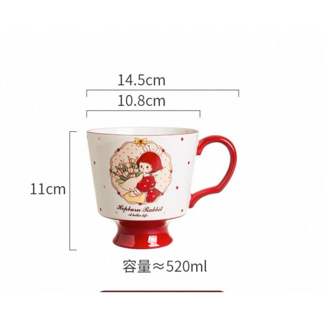 كوب سراميك بتصميم اوربي 7132