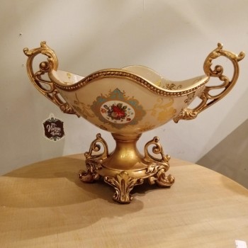 صينيه فاخره كلاسيكيه  سراميك لتقديم الفواكه ملائم لغرفة المعيشه -L4081