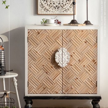 كونسول خشبي منحوت  مودرن جوده عاليه ملائم لغرفة المعيشه2 -4272