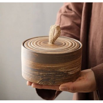 صحن بغطاء سراميك لتخزين شاي او فاكهه مجففه L3502 صحن بغطاء سراميك لتخزين شاي او فاكهه مجففه L3502