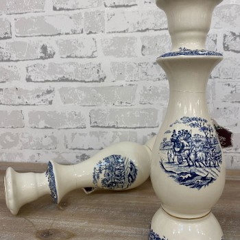 شمعدان سيراميك بتصميم اوربي 5903