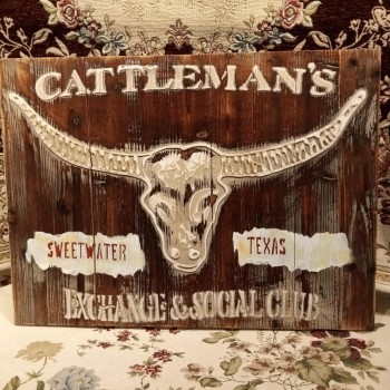 لوحه جداريه بتصميم  الكابوي خشبي -4447