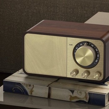  راديو سماعات بلوتوث الطراز القديم النمط كلاسيكي خشبي L3657