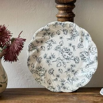 صحن سيراميك مورد بتصميم اوربي انيق 7166