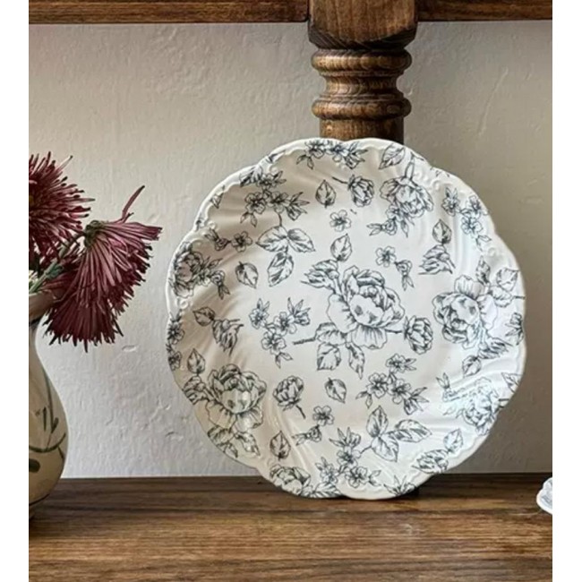 صحن سيراميك مورد بتصميم اوربي انيق 7166 صحن سيراميك مورد بتصميم اوربي انيق 7166