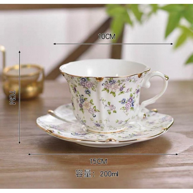 فنجان و صحن سيراميك فاخر بتصاميم الورود الريفيه5835 متوفر 5 اشكال فنجان و صحن سيراميك فاخر بتصاميم الورود الريفيه5835 متوفر 5 اشكال