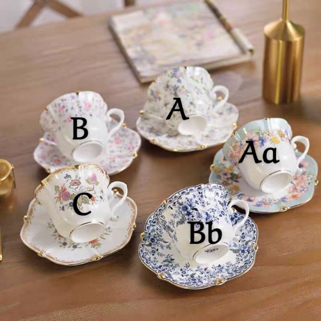 فنجان و صحن سيراميك فاخر بتصاميم الورود الريفيه5835 متوفر 5 اشكال فنجان و صحن سيراميك فاخر بتصاميم الورود الريفيه5835 متوفر 5 اشكال