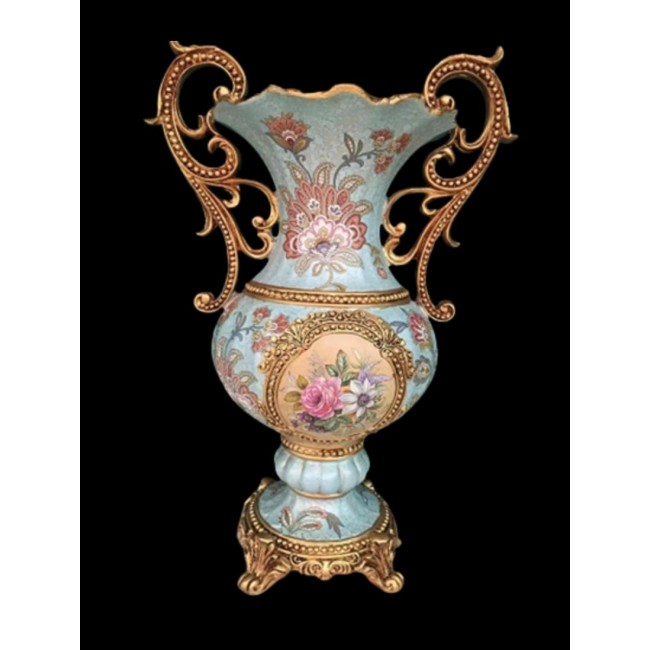 فازه سيراميك ديكور على الطراز الاروبي فكتوريا 6552 فازه سيراميك ديكور على الطراز الاروبي فكتوريا 6552