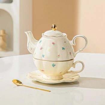 ابريق وكوب سيراميك فاخر بتصميم اوربي6632