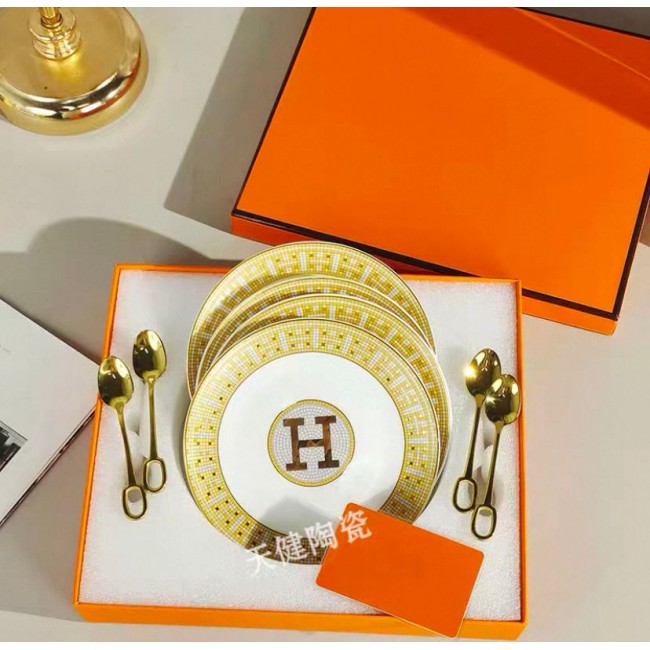 طقم صحن هرمز سيراميك فاخر 4 صحنL7394 طقم صحن هرمز سيراميك فاخر 4 صحنL7394