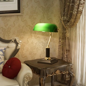 وحده اضائه كلاسيكي مكتبي بقاعد معدنيه7289