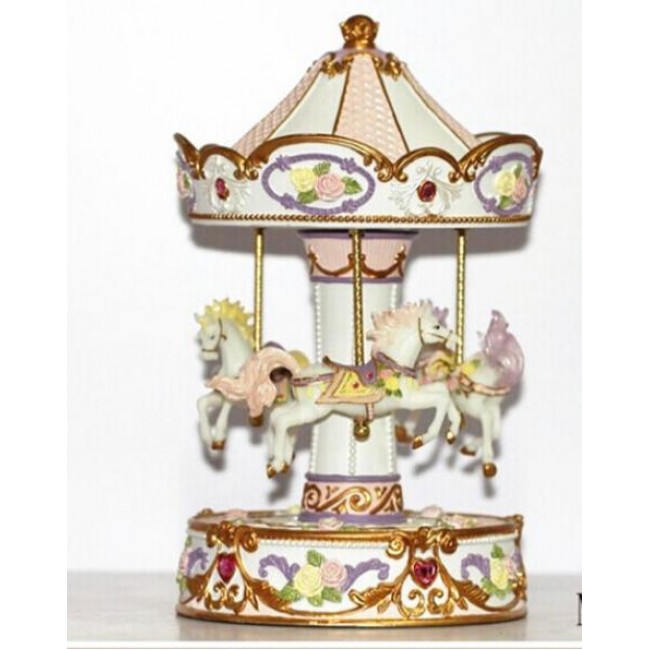 كاروسيل سيراميك حصان موسيق متوفر لونين 6946