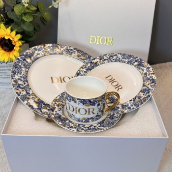 طقم كوب 2 صحن ديور سراميك فاخر L7789