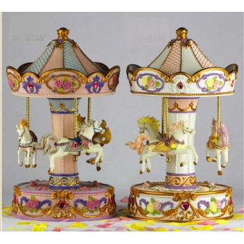 كاروسيل سيراميك حصان موسيق متوفر لونين 6946