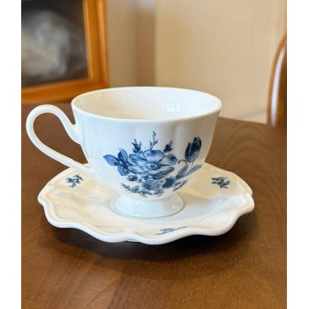 كوب وصحن سيراميك بتصميم اوربي فاخر7148