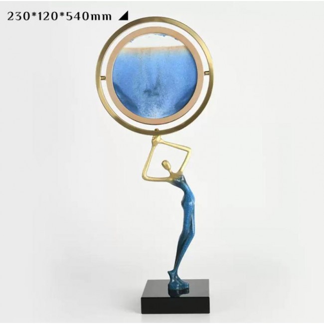 ساعه رمليه بتصميم شخصيه مثالي ديكور المنزل متوفر لونين 5948